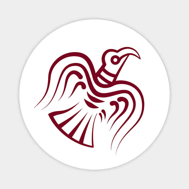 Viking Raven Design Magnet by Time Nomads